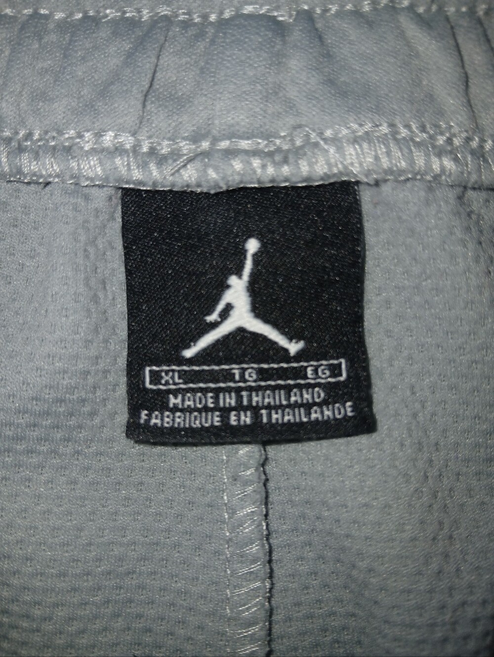 Jordan Men's Light Gray Athletic Shorts with Drawstring Sz XL - Picture 6 of 7